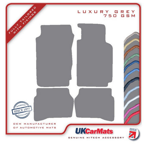 Toyota Corolla 1987-1992 Grey Luxury Velour Tailored Car Mats HITECH