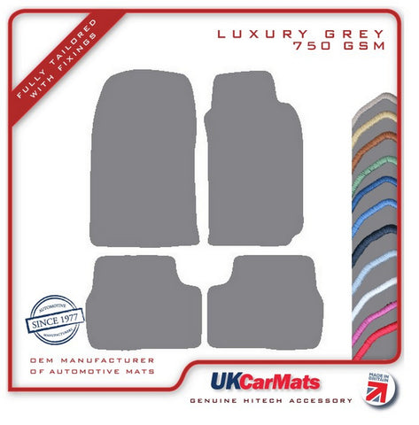 Toyota Supra 1986-1992 Grey Luxury Velour Tailored Car Mats HITECH