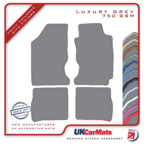 Toyota Carina E 1992-1997 Grey Luxury Velour Tailored Car Mats HITECH
