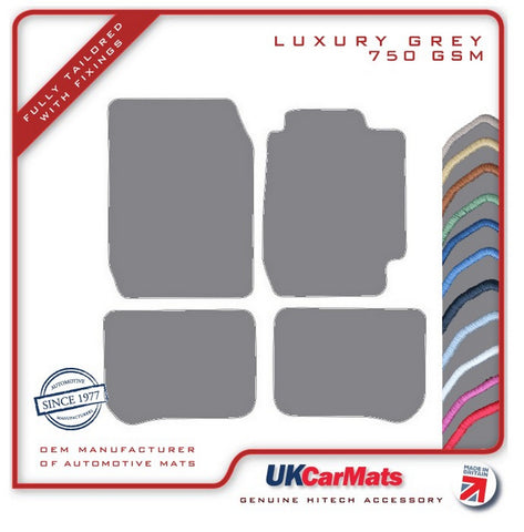 Toyota Corolla 3dr 1992-1997 Grey Luxury Velour Tailored Car Mats HITECH