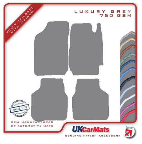 Toyota Corolla 5dr 1992-1997 Grey Luxury Velour Tailored Car Mats HITECH