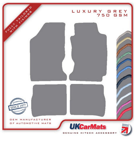 Toyota Carina 2 1988-1992 Grey Luxury Velour Tailored Car Mats HITECH