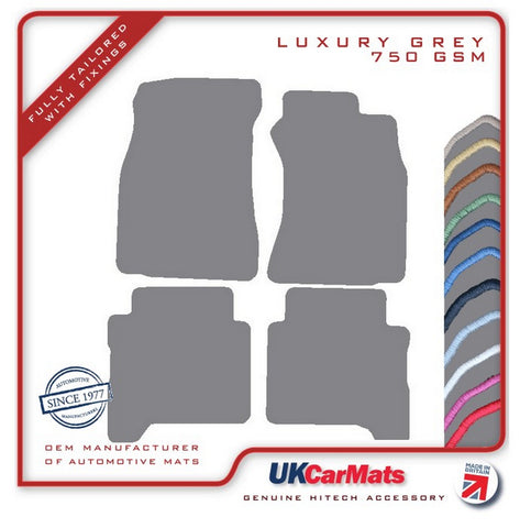 Toyota Hilux Doublecab 1989-1997 Grey Luxury Velour Tailored Car Mats HITECH
