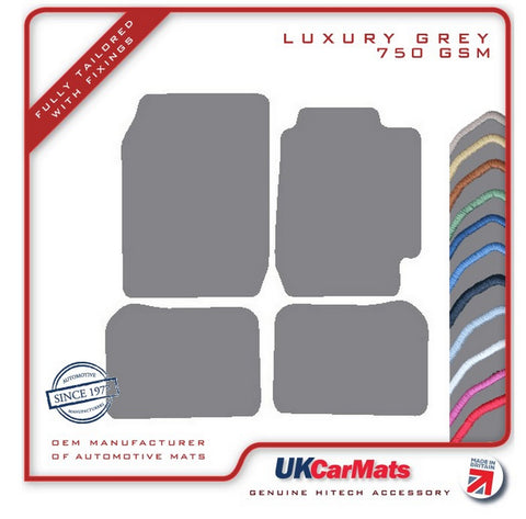 Toyota Corolla 5dr Liftback 1992-1997 Grey Luxury Velour Tailored Car Mats HITECH