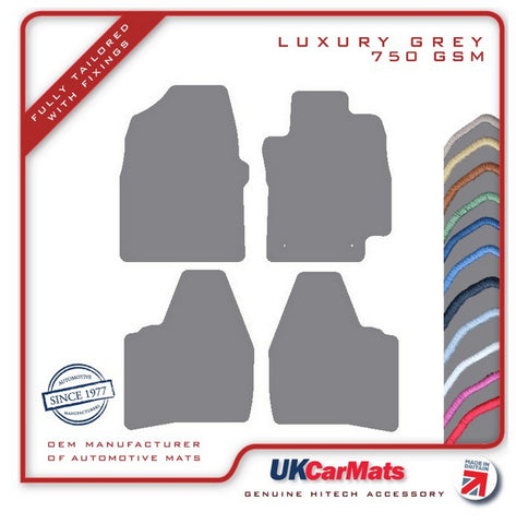 Toyota Prius 2004-2009 Grey Luxury Velour Tailored Car Mats HITECH
