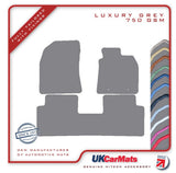 Toyota Avensis (Eyelets) 2009-2011 Grey Luxury Velour Tailored Car Mats HITECH