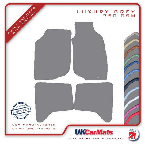 Toyota Hilux Doublecab 2005-2011 Grey Luxury Velour Tailored Car Mats HITECH