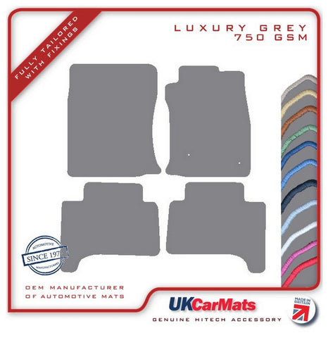 Toyota Land Cruiser 2003-2009 Grey Luxury Velour Tailored Car Mats HITECH