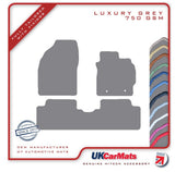 Toyota Auris 2007-2013 Grey Luxury Velour Tailored Car Mats HITECH