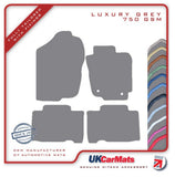 Toyota RAV-4 Hybrid (XA40) Facelift 2016-2018 Grey Luxury Velour Tailored Car Mats HITECH