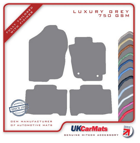 Toyota RAV-4 Hybrid (XA40) Facelift 2016-2018 Grey Luxury Velour Tailored Car Mats HITECH