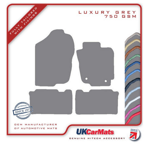 Toyota RAV-4 Hybrid (XA40) 2013-2016 Grey Luxury Velour Tailored Car Mats HITECH