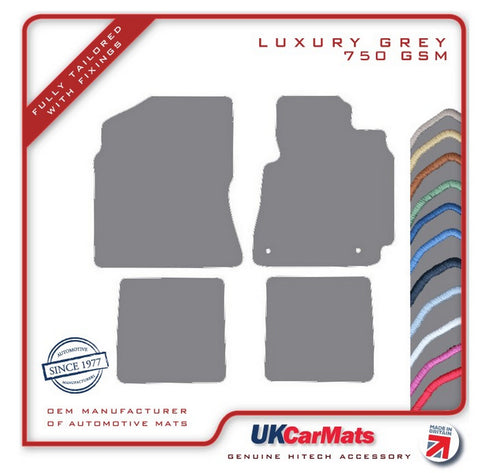 Toyota RAV-4 2nd Generation 2000-2005 Grey Luxury Velour Tailored Car Mats HITECH