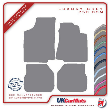 VW Passat 1988-1996 Grey Luxury Velour Tailored Car Mats HITECH