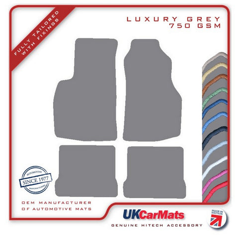 Volkswagen VW  Golf Mk1 Cabriolet 1975-1993 Grey Luxury Velour Tailored Car Mats HITECH