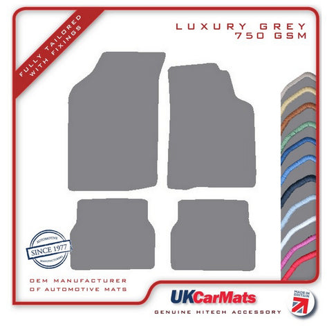 Volkswagen VW  Golf Mk2 1983-1992 Grey Luxury Velour Tailored Car Mats HITECH