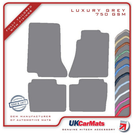 Vauxhall Senator/Carlton 1987-1994 Grey Luxury Velour Tailored Car Mats HITECH