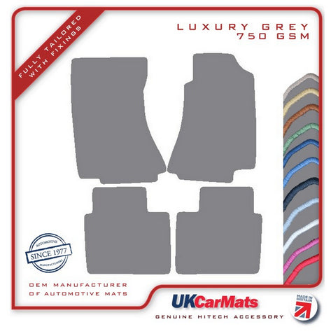 Vauxhall Omega 1994-2005 Grey Luxury Velour Tailored Car Mats HITECH