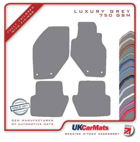 Volvo 850 (V70) 1992-1997 Grey Luxury Velour Tailored Car Mats HITECH