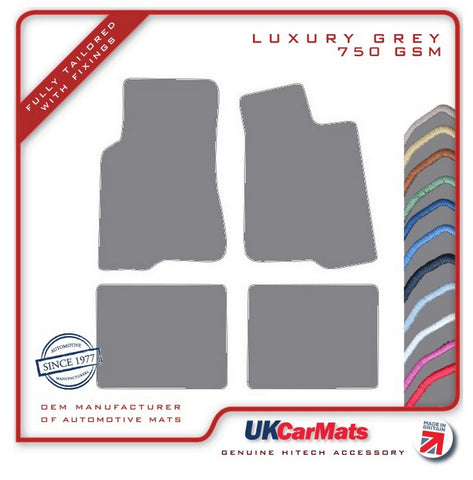 Volvo 200 1982-1993 Grey Luxury Velour Tailored Car Mats HITECH