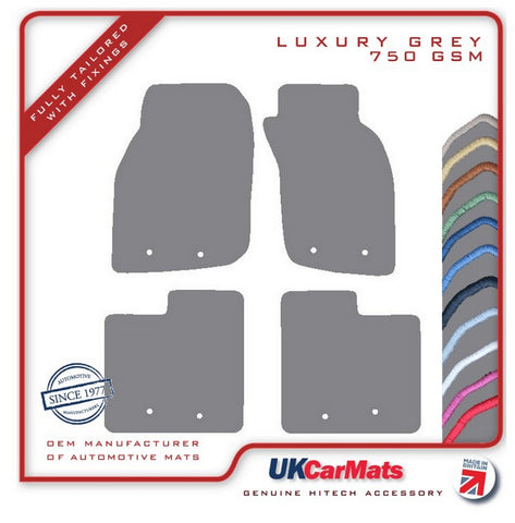 Volvo S40 & V40 1995-1999 Grey Luxury Velour Tailored Car Mats HITECH