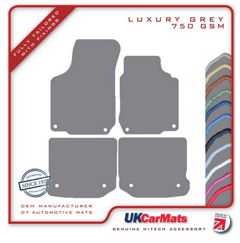 Volkswagen VW  Golf Mk4 1997-2004 Grey Luxury Velour Tailored Car Mats HITECH