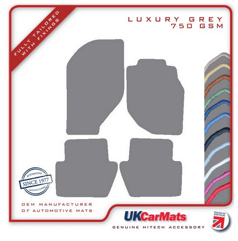 Volvo C70 Coupe / Convertible 1996-2005 Grey Luxury Velour Tailored Car Mats HITECH