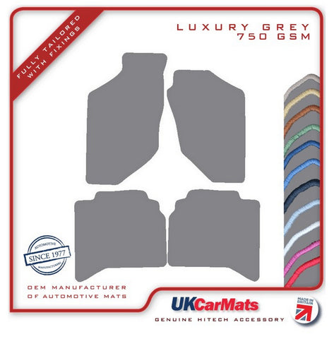 Vauxhall Frontera 1998-2003 Grey Luxury Velour Tailored Car Mats HITECH