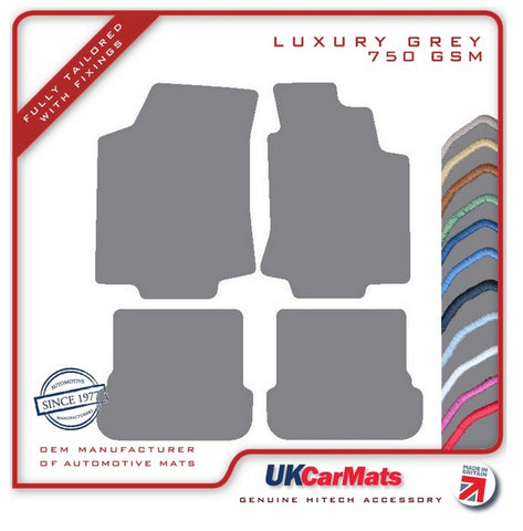 Volkswagen VW  Golf Mk4 Cabriolet 1997-2004 Grey Luxury Velour Tailored Car Mats HITECH