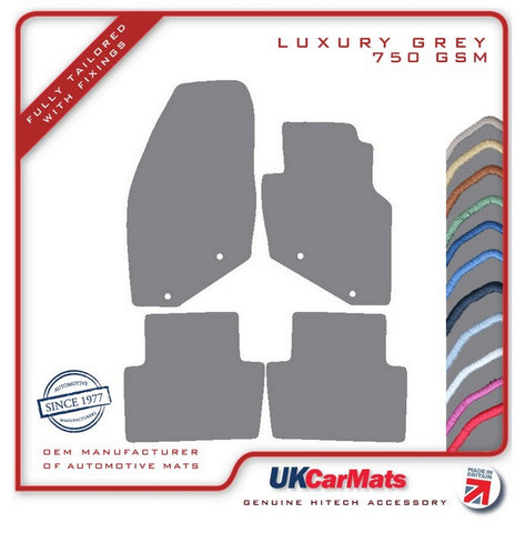 Volvo S80 1998-2006 Grey Luxury Velour Tailored Car Mats HITECH