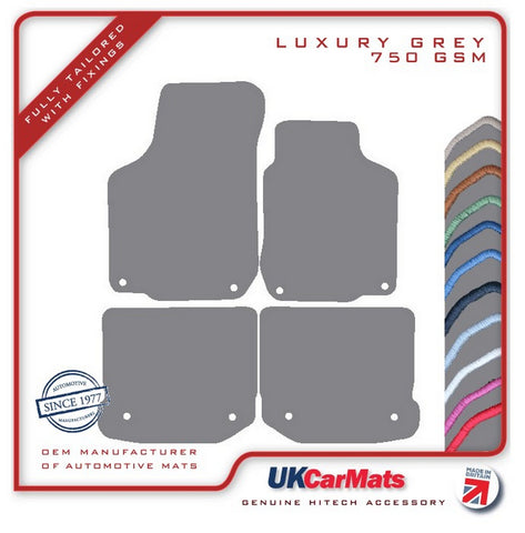 VW Beetle 2005-2011 Grey Luxury Velour Tailored Car Mats HITECH