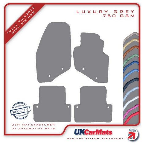 Volvo V70 2000-2007 Grey Luxury Velour Tailored Car Mats HITECH