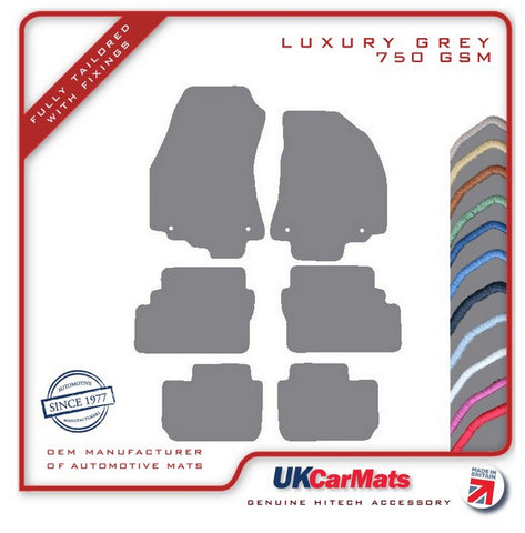 Vauxhall Zafira A 1999-2005 Grey Luxury Velour Tailored Car Mats HITECH