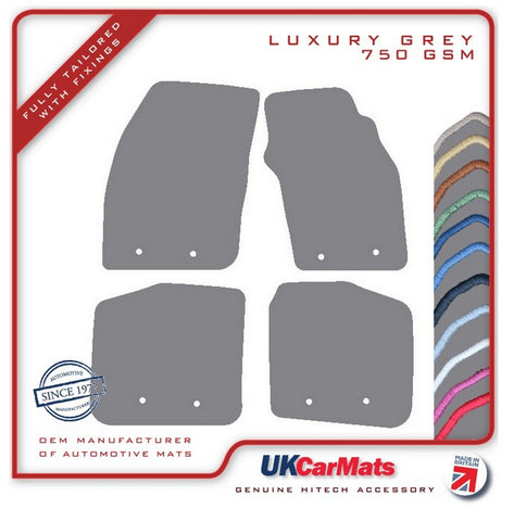 Volvo S40 & V40 2000-2003 Grey Luxury Velour Tailored Car Mats HITECH