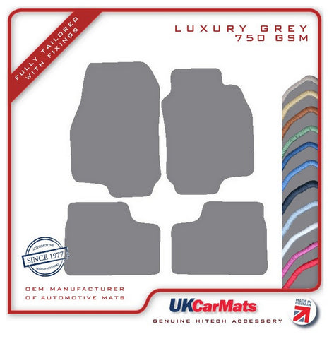 Vauxhall Astra Mk4 1998-2004 Grey Luxury Velour Tailored Car Mats HITECH