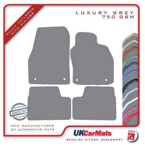 Vauxhall Astra Mk5 2004-2009 Grey Luxury Velour Tailored Car Mats HITECH