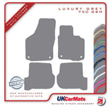 Volkswagen VW  Golf Mk5 R32 2005-2009 Grey Luxury Velour Tailored Car Mats HITECH