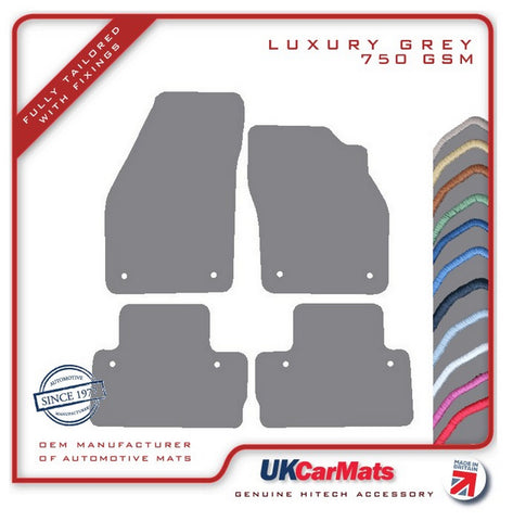 Volvo C30 Manual 2007-2013 Grey Luxury Velour Tailored Car Mats HITECH
