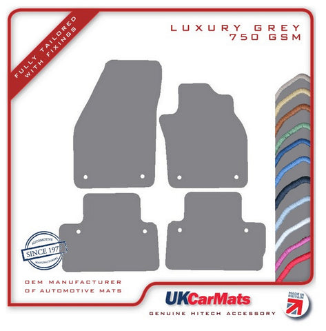 Volvo C30 Automatic 2007-2013 Grey Luxury Velour Tailored Car Mats HITECH
