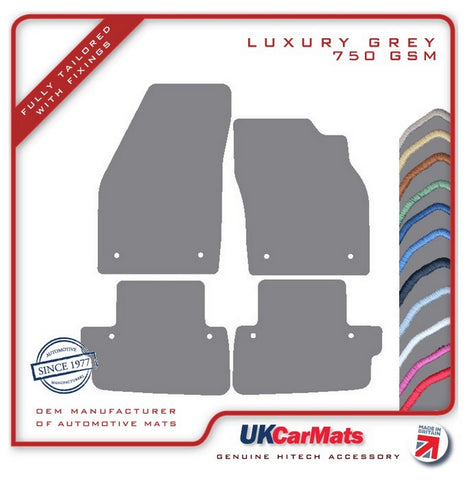 Volvo C70 Manual 2006-2013 Grey Luxury Velour Tailored Car Mats HITECH