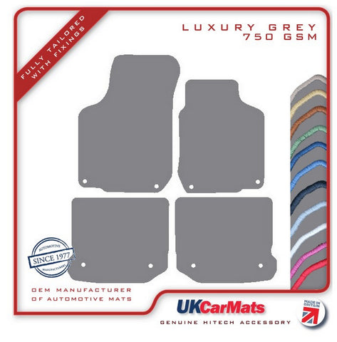 Volkswagen VW  Golf Mk4 Anniversary 1997-2004 Grey Luxury Velour Tailored Car Mats HITECH
