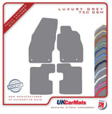 Vauxhall Corsa 2014-2019 Grey Luxury Velour Tailored Car Mats HITECH