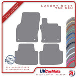 VW Passat 2015 onwards Grey Luxury Velour Tailored Car Mats HITECH