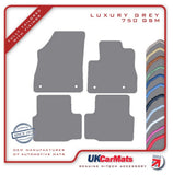 Vauxhall Astra Mk7 2015-2021 Grey Luxury Velour Tailored Car Mats HITECH