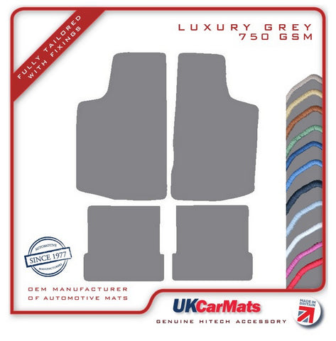 VW Scirocco 1975-1981 Grey Luxury Velour Tailored Car Mats HITECH