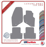 Volvo XC70 2000-2007 Grey Luxury Velour Tailored Car Mats HITECH