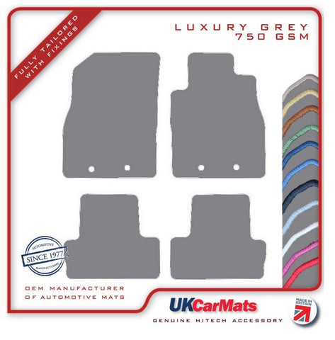 Vauxhall Ampera 2011-2019 Grey Luxury Velour Tailored Car Mats HITECH