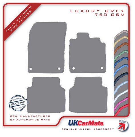 VW ID.4 2020 onwards Grey Luxury Velour Tailored Car Mats HITECH