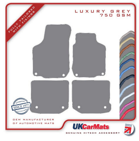 VW Beetle Cabriolet 2003-2010 Grey Luxury Velour Tailored Car Mats HITECH