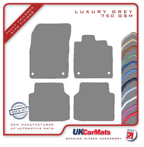 VW ID.5 2021 onwards Grey Luxury Velour Tailored Car Mats HITECH